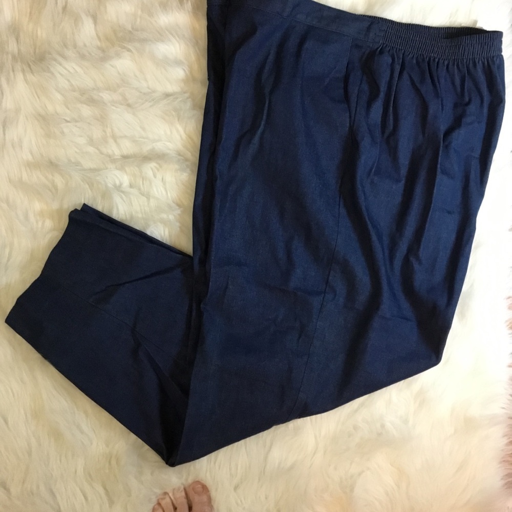 NWT Alfred Dunner Boho Chic Elastic Waist Jeans 18